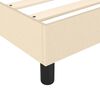 vidaXL Cama box spring con colch&oacute;n tela color crema 140x190 cm
