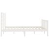 vidaXL Estructura de cama sin colchón madera de pino blanca 120x200 cm