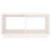 vidaXL Mesa de centro madera maciza de pino blanco 80x50x40 cm