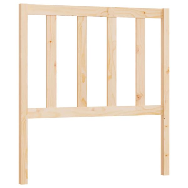 vidaXL Cabecero de cama madera maciza de pino 96x4x100 cm