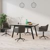 vidaXL Sillas de comedor giratorias 4 unidades terciopelo gris oscuro
