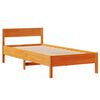 vidaXL Estructura de cama sin colchón madera maciza marrón 90x190 cm