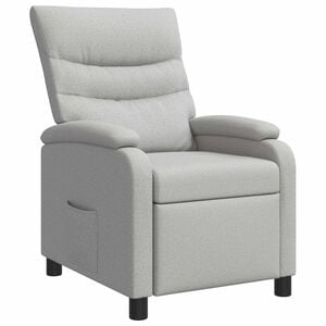 vidaXL Recliner Gris Nube Tela