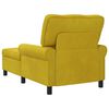 vidaXL Sill&oacute;n reclinable Amarillo 91 x 157 x 91 cm Terciopelo