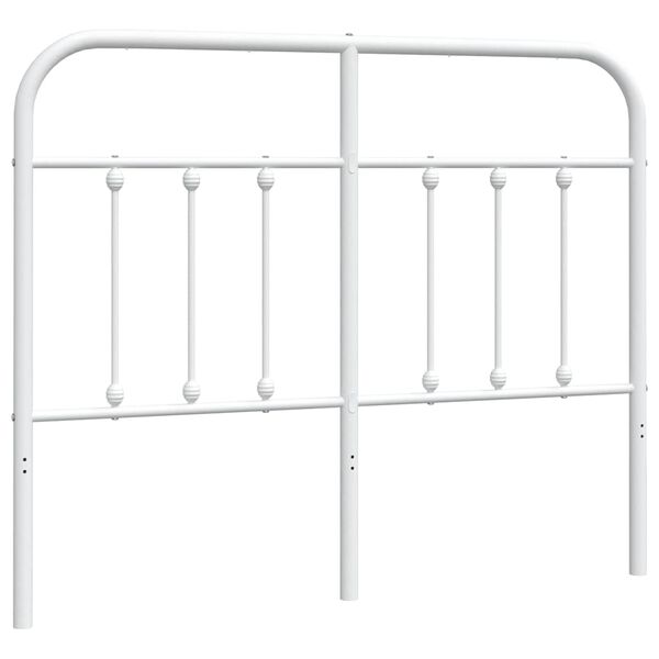 vidaXL Cabecero de metal blanco 120 cm