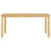 vidaXL Mesa de comedor Corona madera maciza de pino 160x80x75 cm