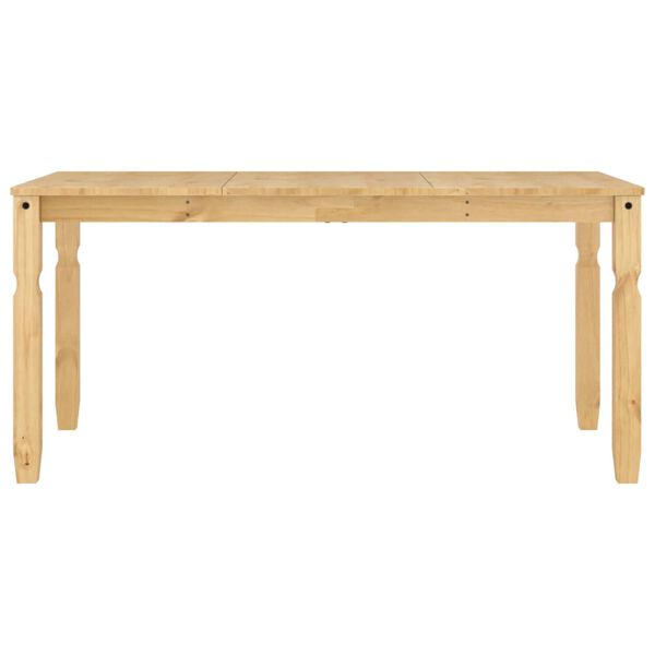 vidaXL Mesa de comedor Corona madera maciza de pino 160x80x75 cm