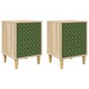 vidaXL Mesa de noche GELEEN 2 uds. Roble Sonoma 36 x 33 x 50 cm