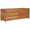 vidaXL Arriate elevado madera de teca reciclada y acero 150x40x55 cm