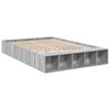 vidaXL Estructura de cama madera de ingenier&iacute;a gris Sonoma 160x200 cm