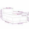 vidaXL Cama tipo Box Spring Gris claro y blanco. 193 x 120 x 88 cm