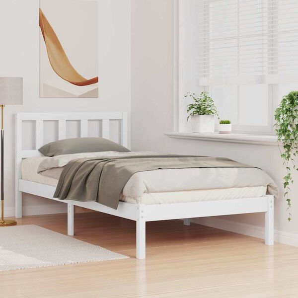 vidaXL Estructura de cama 75 x 190 cm Madera de pino macizo