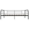 vidaXL Estructura de cama sin colchón metal negro 90x200 cm