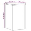 vidaXL Soporte de plantas 2 pcs Roble Negro 30 x 30 x 50 cm