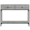 vidaXL Mesa consola madera de ingenier&iacute;a gris Sonoma 100x34,5x75 cm