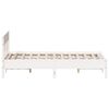 vidaXL Estructura de cama sin colch&oacute;n madera de pino blanco 135x190 cm