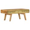 vidaXL Mesa de centro de madera maciza de mango 90x50x40 cm