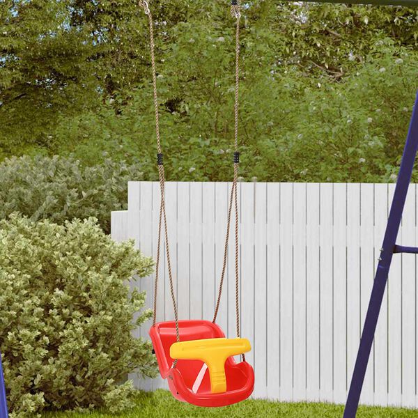 vidaXL Columpio infantil Rojo 36 x 43 x 42 cm Plástico