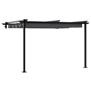 vidaXL Cenador 300 x 300 x 200 cm Gris antracita Poli&eacute;ster
