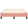 vidaXL Estructura de cama con somier terciopelo rosa 120x200 cm