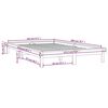 vidaXL Estructura de cama madera maciza de pino negra 120x200 cm