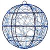 vidaXL Luz de adorno navide&ntilde;o 300 LED Azul Di&aacute;metro 30 x 32 cm