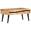 vidaXL Mesa de centro de madera maciza de acacia 88x50x42 cm