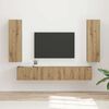 vidaXL Conjunto de mueble de TV 3 pcs Roble artesanal
