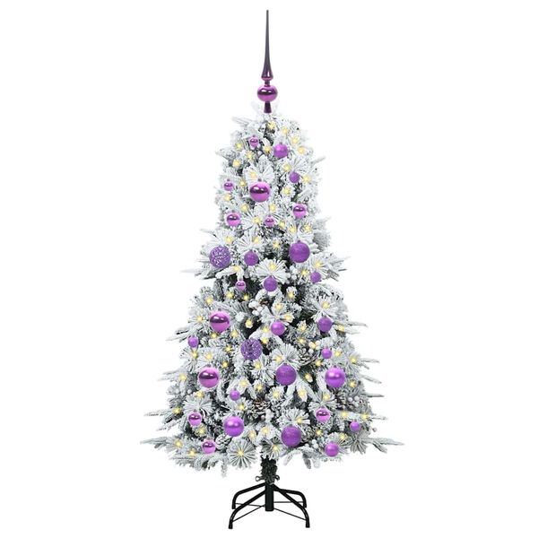 vidaXL Árbol de Navidad artificial con ramas articuladas Verde 120 cm