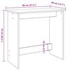 vidaXL Escritorio de madera ingeniería madera envejecida 80x40x75 cm