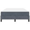vidaXL Cama tipo Box Spring con colch&oacute;n Gris oscuro 120 x 220 cm tela