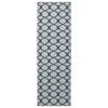 vidaXL Pasillo de alfombra ORIZ 1150 gsm Patr&oacute;n de malla negra