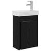 vidaXL M&oacute;dulo de ba&ntilde;o con grifer&iacute;a Roble Negro 40,5 x 22,5 x 62 cm