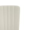 vidaXL Sillas de comedor 4 unidades terciopelo crema