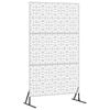 vidaXL Pantalla de Privacidad 100 x 50 x 180 cm Acero inoxidable