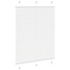 vidaXL Estor Plisado blanco 105x150 cm Tela Ancho 104,4 cm Poli&eacute;ster
