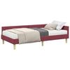 vidaXL Estructura de Cama Esquina con Colch&oacute;n Otro 2 uds. Gris tela
