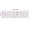 vidaXL Cerca de alambre con brida verde 1,1x25 m