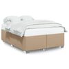 vidaXL Estructura cama sin colch&oacute;n cuero sint&eacute;tico capuchino 140x190cm
