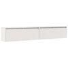 vidaXL Armario de pared 2 uds madera maciza de pino blanco 100x30x35cm