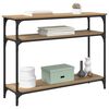 vidaXL Mesa Consola con estante Roble artesanal 100 x 29 x 75 cm