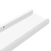 vidaXL Estantes de pared 4 unidades blanco brillo 60x9x3 cm