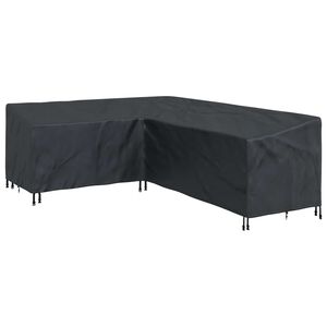 vidaXL Funda para muebles Negro 250 x 180 x 80 cm Tela Oxford 210D