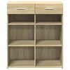 vidaXL Aparador de madera de ingeniería roble Sonoma 80x42,5x93 cm