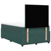 vidaXL Cama box spring con colch&oacute;n terciopelo verde oscuro 120x200 cm