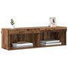 vidaXL Conjunto de mueble de TV con LED Madera Vieja 100 x 30 x 30 cm