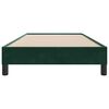 vidaXL Estructura de cama sin colch&oacute;n terciopelo verde oscuro 80x210cm