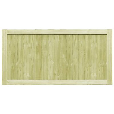 vidaXL Puertas de valla madera de pino impregnada 300x75 cm 2 uds