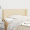 vidaXL Cabecero de tela color crema 93x16x78/88 cm