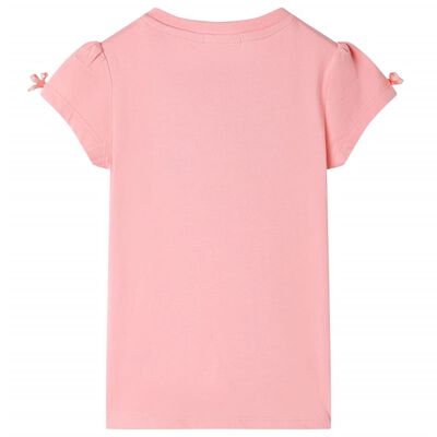 Camiseta infantil rosa 92